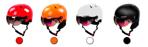 skiing helmet different color