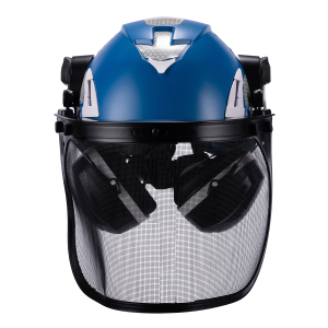 Tree care safety helmet